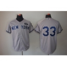 mlb jerseys new york yankees #33 grey[gms]