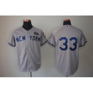 mlb jerseys new york yankees #33 grey[gms]