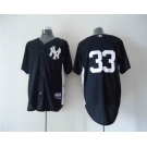 mlb jerseys new york yankees #33 swisher black[2011 road cool base BP]W