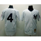 mlb jerseys new york yankees #4 lou gehrig m&n white