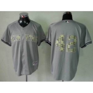 mlb jerseys new york yankees #42 rivera grey[number camo]