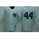 mlb jerseys new york yankees #44 jackson m&n white