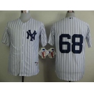 mlb jerseys new york yankees #68 betances white(black strip)