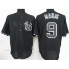 mlb jerseys new york yankees #9 maris black fashion