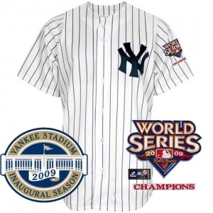 mlb jerseys new york yankees blank 2009 world series patch white