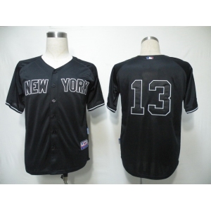 mlb new york yankees #13 rodriguez black 2010