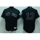 mlb new york yankees #13 rodriguez black(2009 logo)