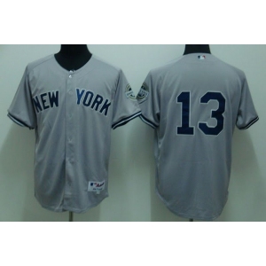 mlb new york yankees #13 rodriguez grey(2009 logo)