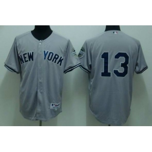 mlb new york yankees #13 rodriguez grey(2010)