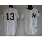 mlb new york yankees #13 rodriguez white(2009 logo)