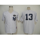 mlb new york yankees #13 rodriguez white(black strip)[gms]