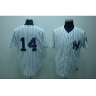 mlb new york yankees #14 granderson white