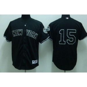 mlb new york yankees #15 munson black(2009 logo)