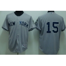 mlb new york yankees #15 munson grey(2009 logo)