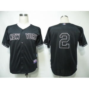 mlb new york yankees #2 derek jeter black 2010