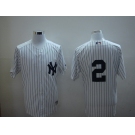 mlb new york yankees #2 jeter white(2010)