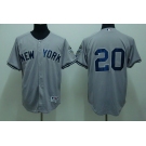 mlb new york yankees #20 posada grey(2009 logo)