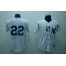 mlb new york yankees #22 winn white(2009 logo)