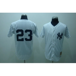 mlb new york yankees #23 mattingly m&n white