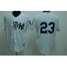 mlb new york yankees #23 mattingly white(2009 logo)