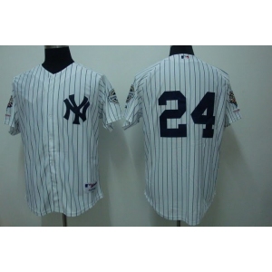 mlb new york yankees #24 canó white(2009 logo)