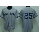 mlb new york yankees #25 teixeira grey(2009 logo)