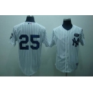 mlb new york yankees #25 teixeira white(gms the boss)