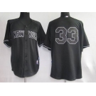 mlb new york yankees #33 swisher black