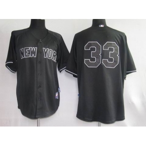 mlb new york yankees #33 swisher black