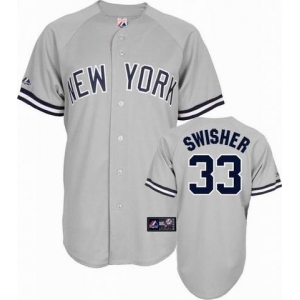 mlb new york yankees #33 swisher grey(2010)