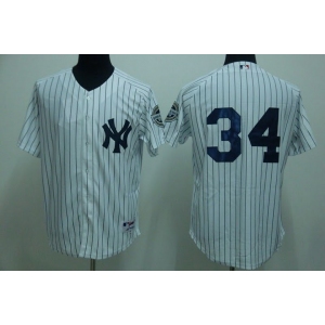 mlb new york yankees #34 burnett white