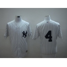 mlb new york yankees #4 lou gehrig white(2010)