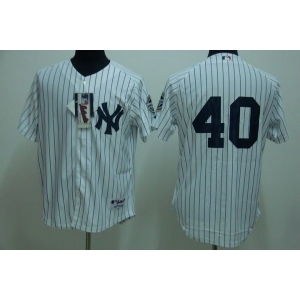 mlb new york yankees #40 wang white(2009 logo)