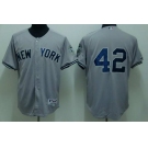 mlb new york yankees #42 rivera grey(2010)