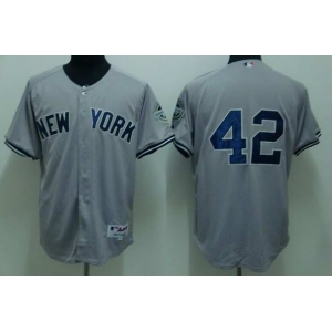 mlb new york yankees #42 rivera grey(2010)