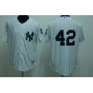 mlb new york yankees #42 rivera white(2009 logo)