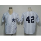 mlb new york yankees #42 rivera white[black stripe]