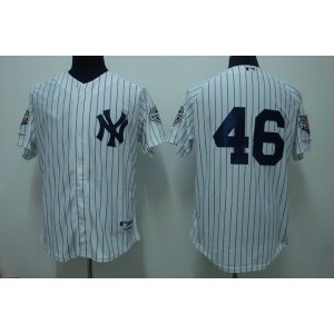 mlb new york yankees #46 pettitte white(2009 logo)