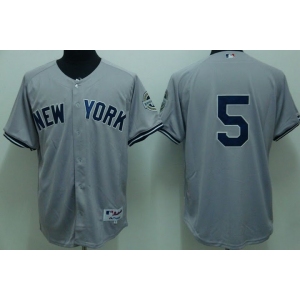 mlb new york yankees #5 dimaggio grey(2009 logo)