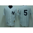 mlb new york yankees #5 dimaggio m&n white