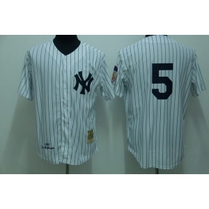 mlb new york yankees #5 dimaggio m&n white