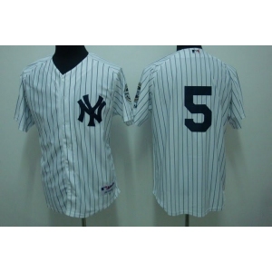 mlb new york yankees #5 dimaggio white(2009 logo)