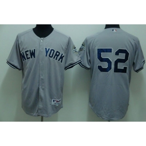 mlb new york yankees #52 sabathia grey(2009 logo)