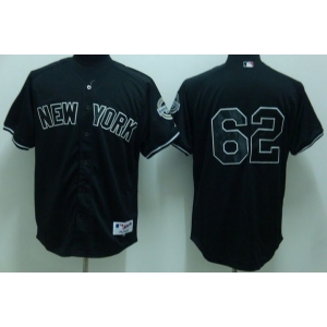 mlb new york yankees #62 chamberlain black(2009 logo)