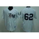 mlb new york yankees #62 chamberlain white(2009 logo)