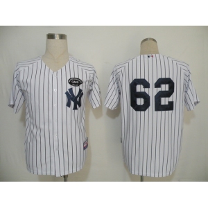 mlb new york yankees #62 chamberlain white(black strip)[gms]