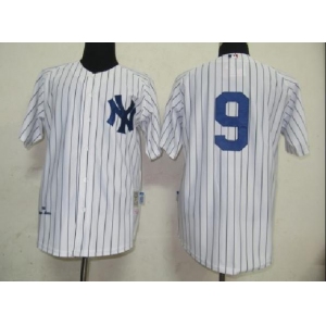 mlb new york yankees #9 maris m&n white[black strip]