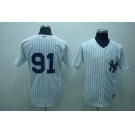 mlb new york yankees #91 aceves white