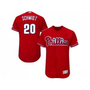 Men Philadelphia Phillies #20 Mike Schmidt Red Flexbase Authentic Collection Stitched MLB Jersey