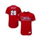 Men Philadelphia Phillies #26 Chase Utley Red Flexbase Authentic Collection Stitched MLB Jersey